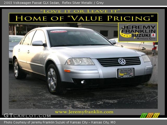 2003 Volkswagen Passat GLX Sedan in Reflex Silver Metallic