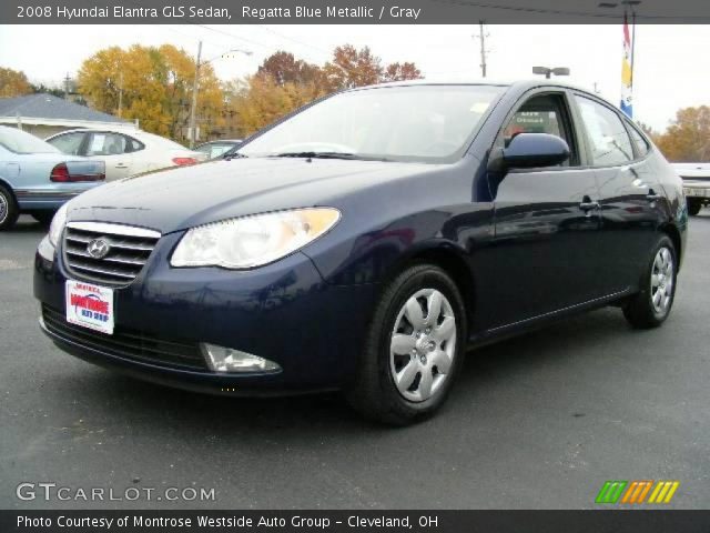 2008 Hyundai Elantra GLS Sedan in Regatta Blue Metallic