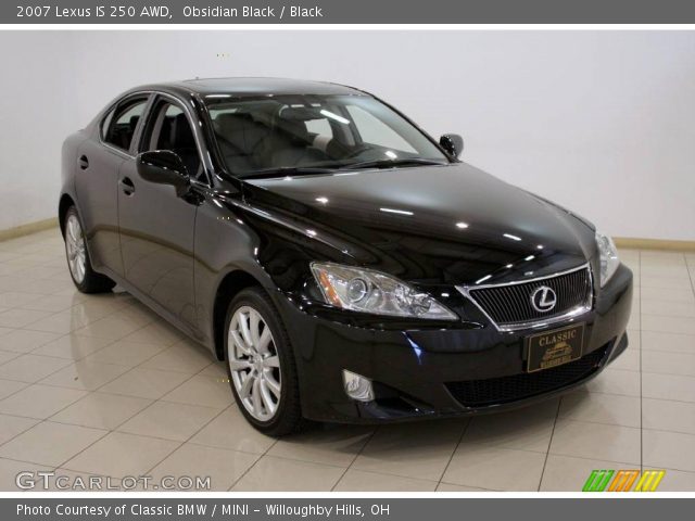 2007 Lexus IS 250 AWD in Obsidian Black