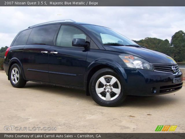2007 Nissan Quest 3.5 S in Majestic Blue Metallic