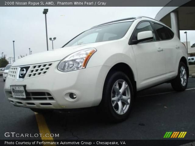 2008 Nissan Rogue SL AWD in Phantom White Pearl