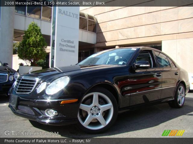 2008 Mercedes-Benz E 350 4Matic Sedan in Black