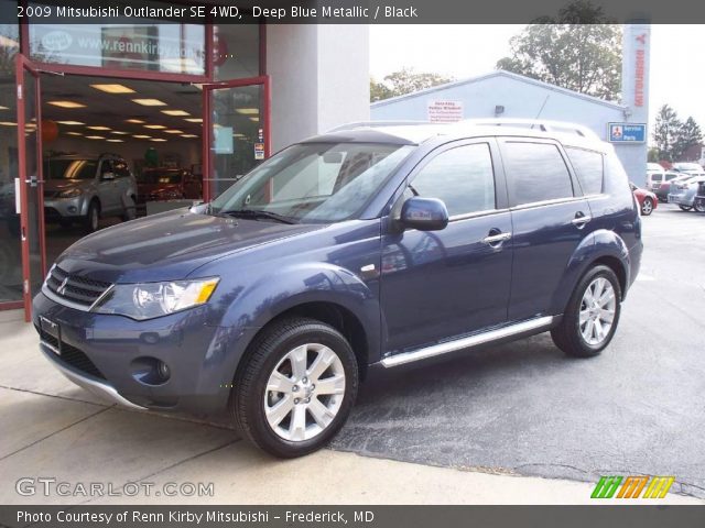 2009 Mitsubishi Outlander SE 4WD in Deep Blue Metallic