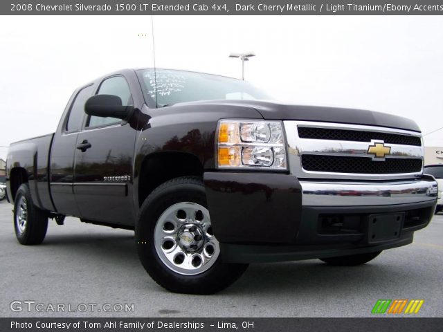 2008 Chevrolet Silverado 1500 LT Extended Cab 4x4 in Dark Cherry Metallic