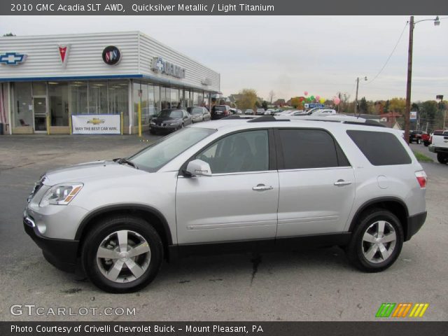 2010 GMC Acadia SLT AWD in Quicksilver Metallic