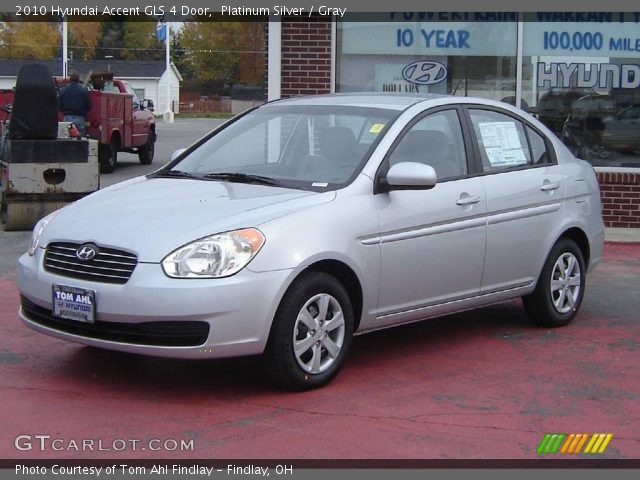 2010 Hyundai Accent GLS 4 Door in Platinum Silver