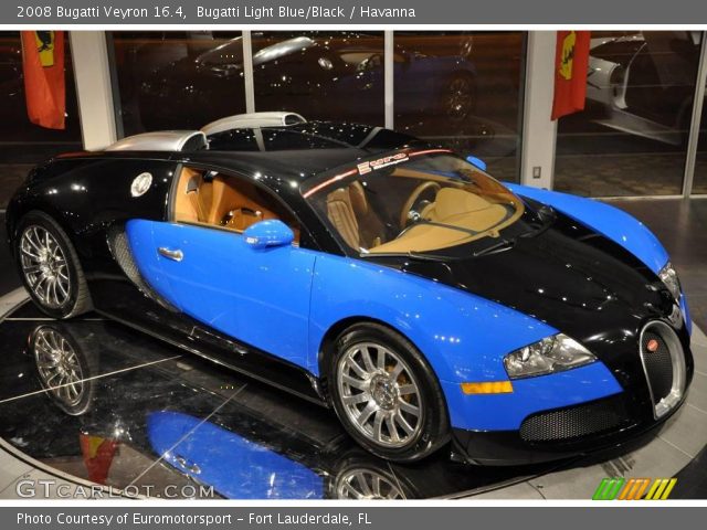 2008 Bugatti Veyron 16.4 in Bugatti Light Blue/Black