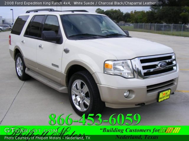2008 Ford Expedition King Ranch 4x4 in White Suede