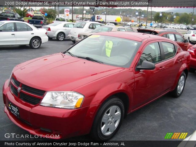 2008 Dodge Avenger SE in Inferno Red Crystal Pearl