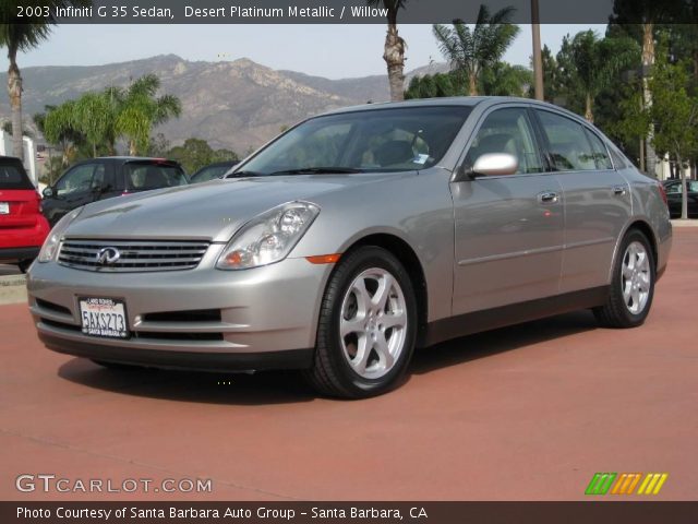 2003 Infiniti G 35 Sedan in Desert Platinum Metallic