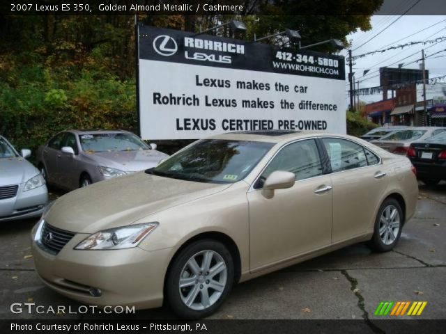 2007 Lexus ES 350 in Golden Almond Metallic