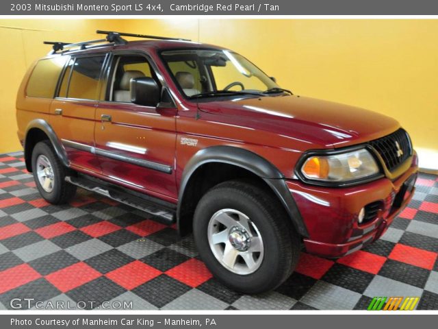 2003 Mitsubishi Montero Sport LS 4x4 in Cambridge Red Pearl