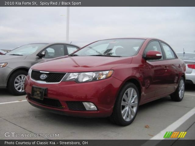 2010 Kia Forte SX in Spicy Red