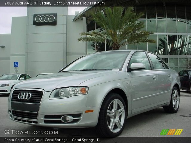 2007 Audi A4 2.0T Sedan in Light Silver Metallic