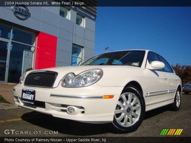 2004 Hyundai Sonata V6 in White Pearl