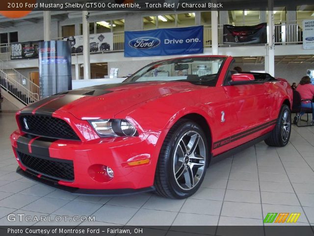 2010 Ford Mustang Shelby GT500 Convertible in Torch Red