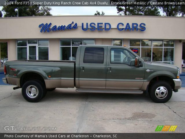 2004 Ford F350 Super Duty King Ranch Crew Cab 4x4 Dually in Estate Green Metallic
