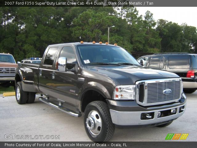 2007 Ford F350 Super Duty Lariat Crew Cab 4x4 Dually in Dark Stone Metallic