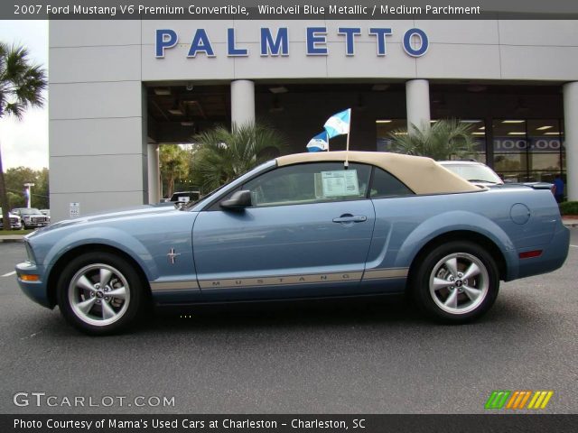 2007 Ford Mustang V6 Premium Convertible in Windveil Blue Metallic