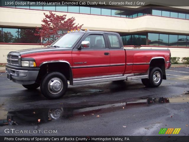 1996 Dodge Ram 3500 Laramie Extended Cab Dually 4x4 in Colorado Red