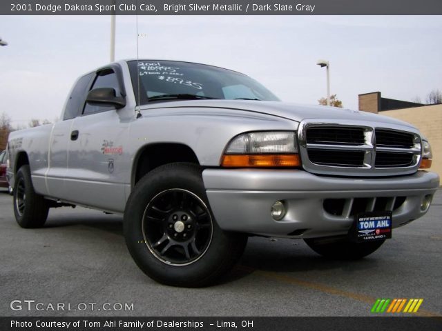 2001 Dodge Dakota Sport Club Cab in Bright Silver Metallic