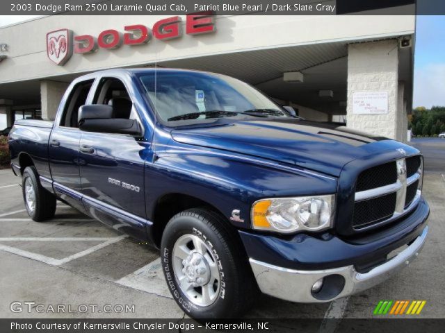 2003 Dodge Ram 2500 Laramie Quad Cab in Patriot Blue Pearl