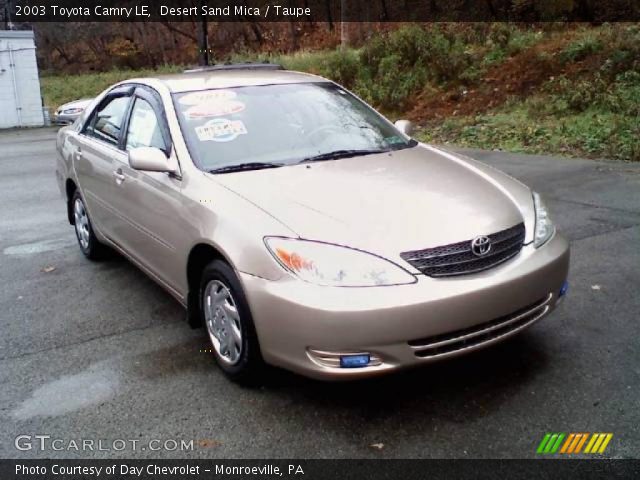 2003 Toyota Camry LE in Desert Sand Mica