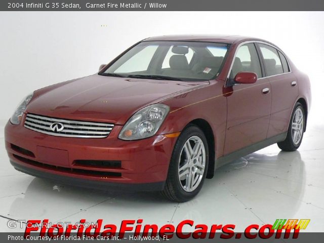 2004 Infiniti G 35 Sedan in Garnet Fire Metallic