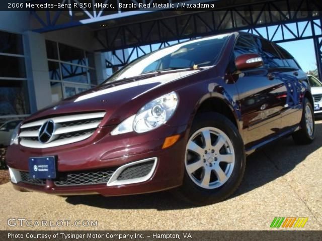 2006 Mercedes-Benz R 350 4Matic in Barolo Red Metallic