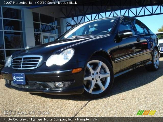 2007 Mercedes-Benz C 230 Sport in Black