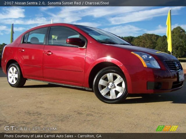 2007 Nissan Sentra 2.0 in Sonoma Sunset Red