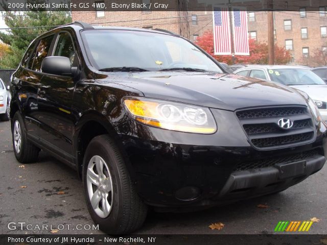 2009 Hyundai Santa Fe GLS 4WD in Ebony Black