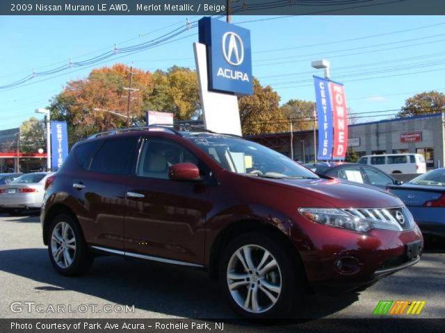 2009 Nissan Murano LE AWD in Merlot Metallic