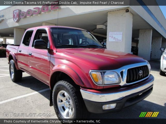2004 Toyota Tacoma V6 PreRunner Double Cab in Impulse Red Pearl