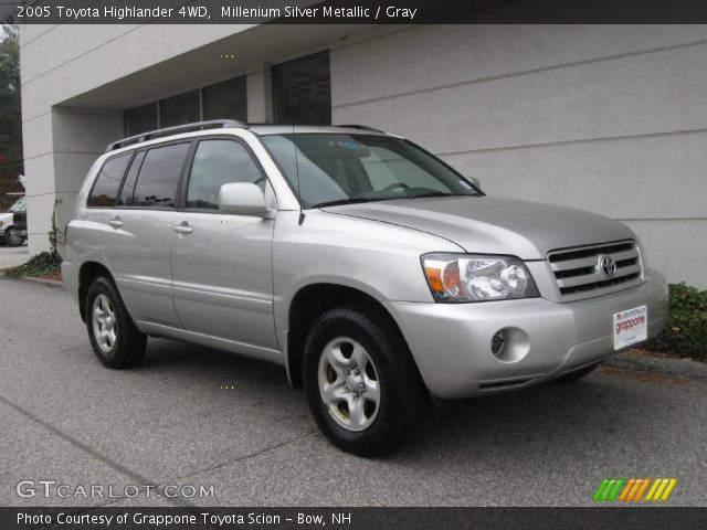 2005 Toyota Highlander 4WD in Millenium Silver Metallic