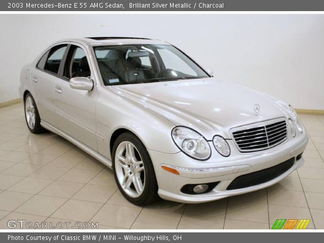 2003 Mercedes-Benz E 55 AMG Sedan in Brilliant Silver Metallic