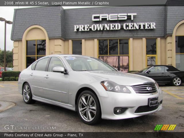 2008 Infiniti M 45 S Sedan in Liquid Platinum Metallic