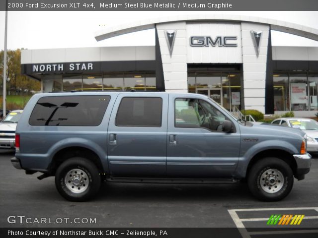 2000 Ford Excursion XLT 4x4 in Medium Steel Blue Metallic