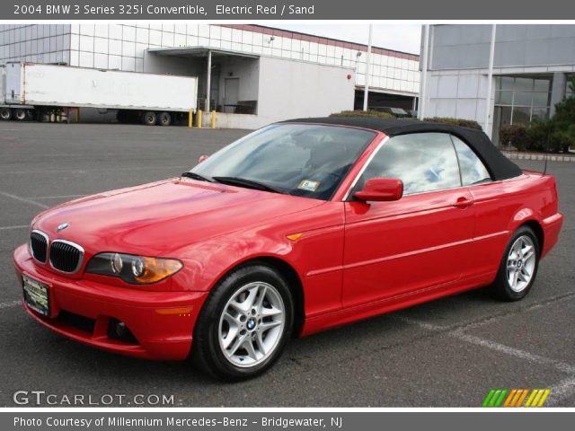 2004 BMW 3 Series 325i Convertible in Electric Red