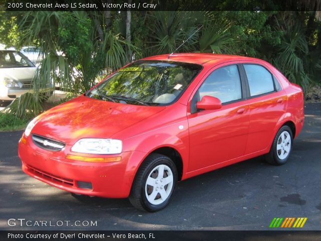 2005 Chevrolet Aveo LS Sedan in Victory Red