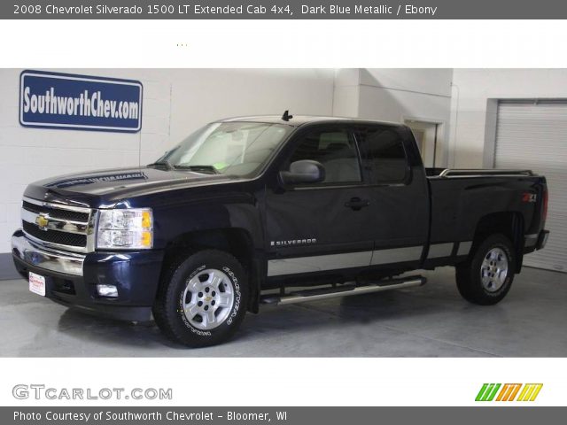 2008 Chevrolet Silverado 1500 LT Extended Cab 4x4 in Dark Blue Metallic