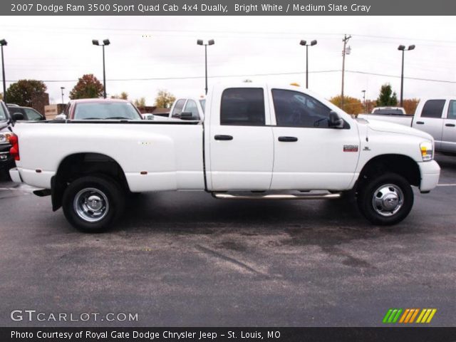 2007 Dodge Ram 3500 Sport Quad Cab 4x4 Dually in Bright White