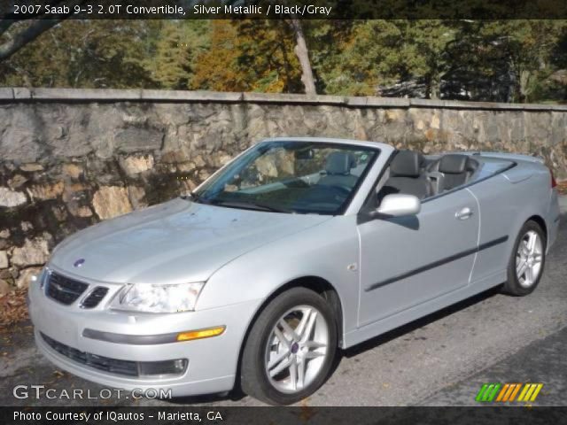 2007 Saab 9-3 2.0T Convertible in Silver Metallic