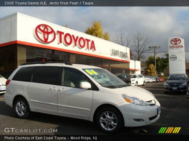 2006 Toyota Sienna XLE in Arctic Frost Pearl