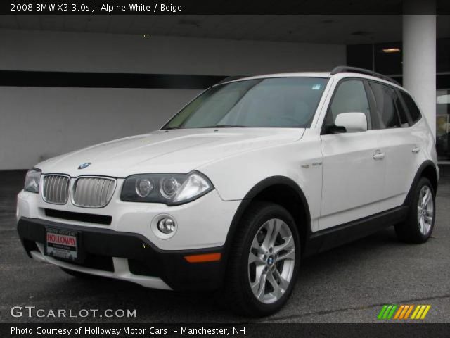 2008 BMW X3 3.0si in Alpine White
