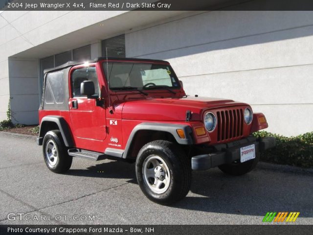 2004 Jeep Wrangler X 4x4 in Flame Red