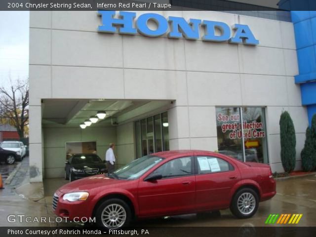 2004 Chrysler Sebring Sedan in Inferno Red Pearl