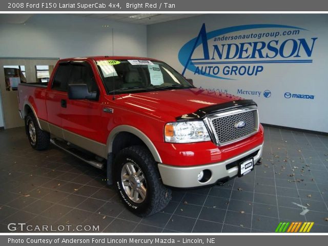 2008 Ford F150 Lariat SuperCab 4x4 in Bright Red