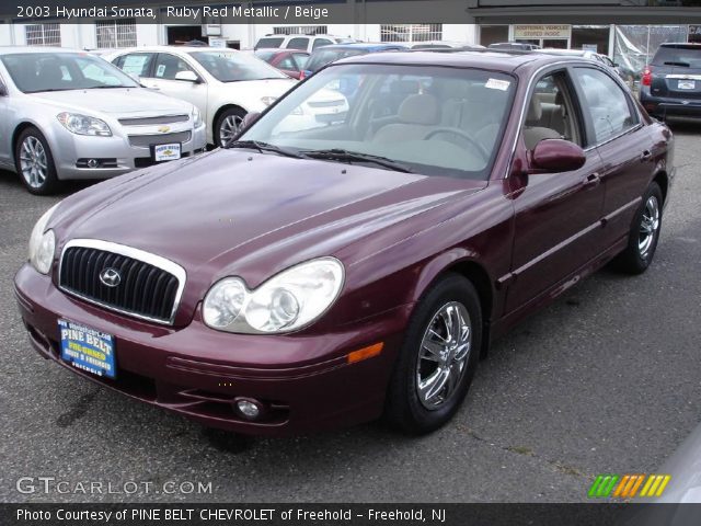 2003 Hyundai Sonata  in Ruby Red Metallic