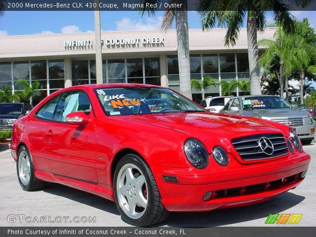 2000 Mercedes-Benz CLK 430 Coupe in Magma Red